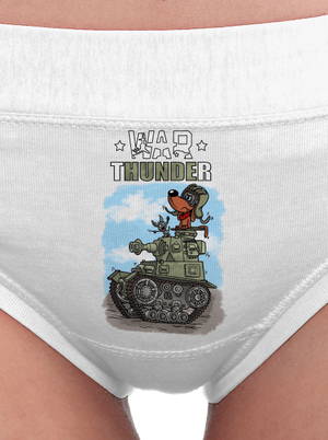 War Hunde dámské kalhotky White