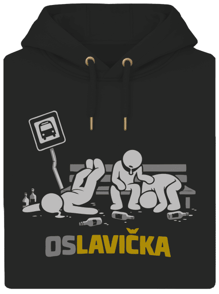 Oslavička unisex mikina premium Dark Black