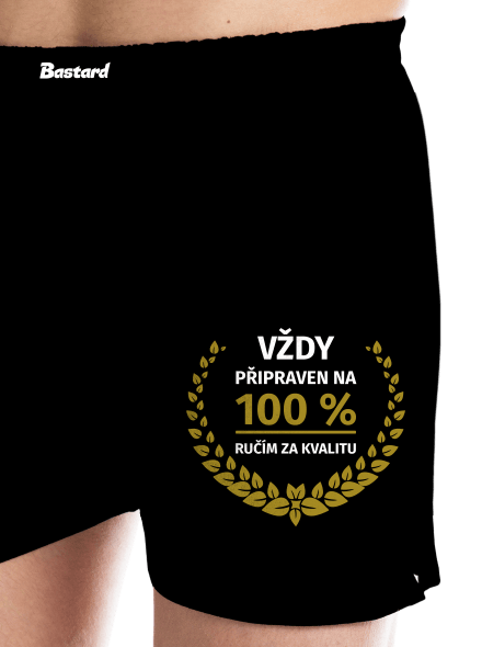 Vždy připraven pánské trenky Black