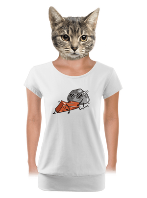 dámské tričko s lemem