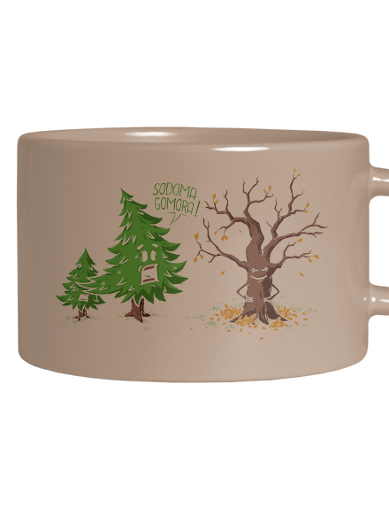 Sodoma Gomora hrnek makronka Brown Macaron