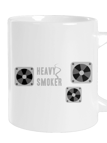 Heavy smoker velký hrnek White