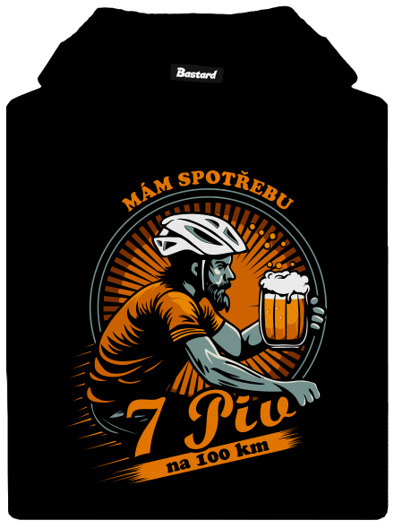 Spotřeba 7 na 100 pánská mikina klokanka Black