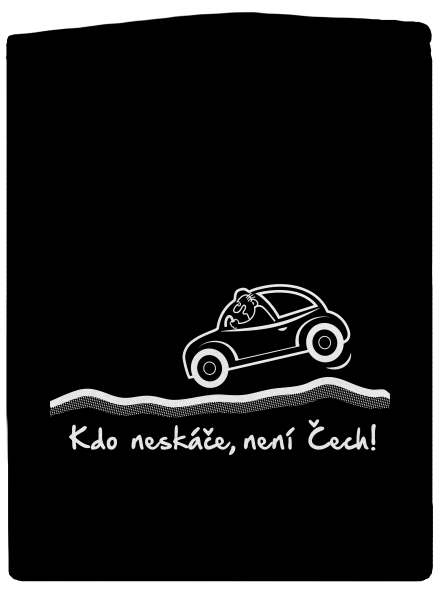 Kdo neskáče pánská mikina na zip Black