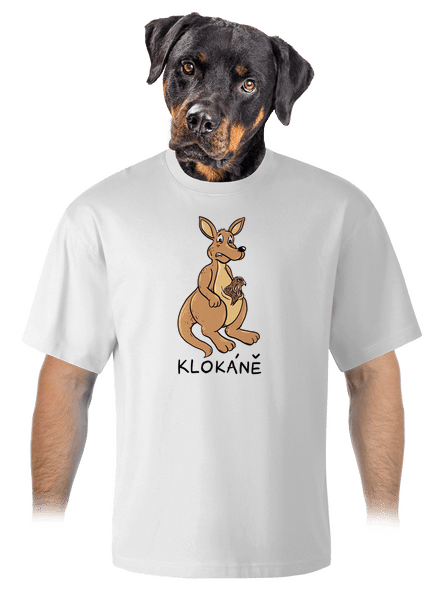 Klokáně unisex tričko oversized White