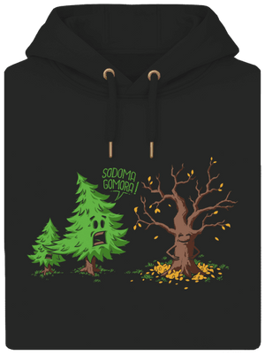 Sodoma Gomora unisex mikina premium Dark Black