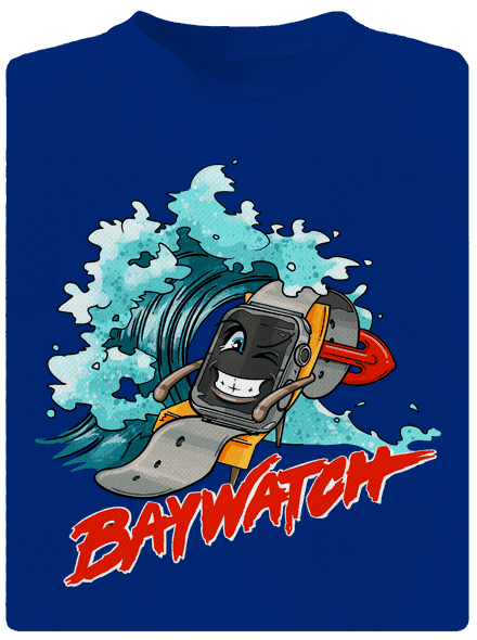 Baywatch pánské sportovní tričko Royal Blue Mal