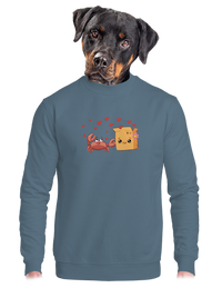 unisex mikina bez kapuce