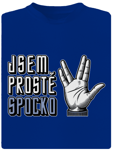 Jsem Spocko pánské sportovní tričko Royal Blue Mal