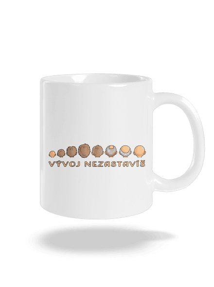 Vývoj nezastavíš klasický hrnek White