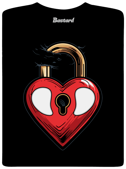 Zámek lásky pánské dlouhý rukáv Black