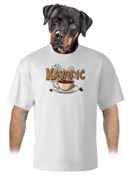 Kávopíč unisex tričko oversized White
