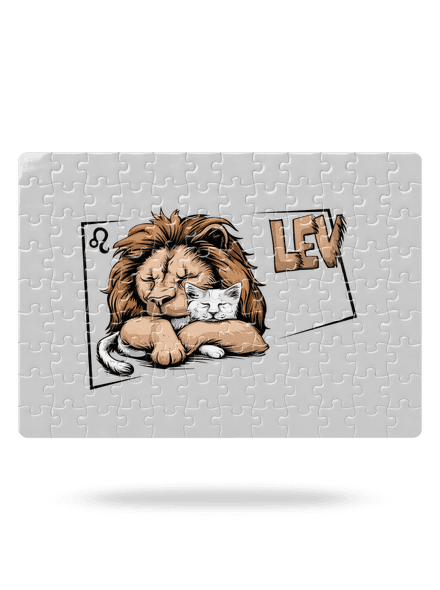 Kočičí horoskop: Lev  puzzle White
