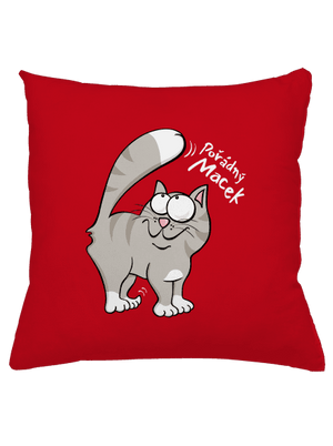 Macek a Micina polštář Red