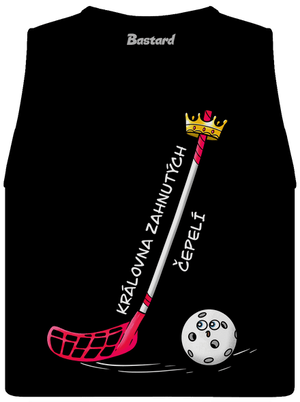 Král zahnutých čepelí - florbal dámské tílko volné Black