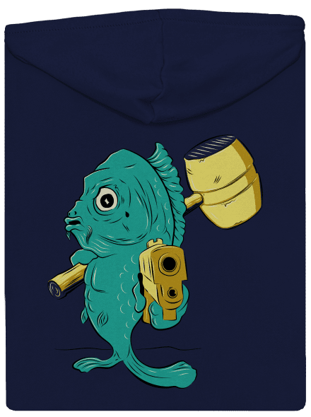 Poslední štědrovečerní pánská mikina na zip Navy