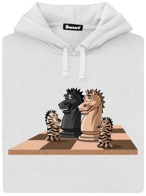 Šachová rodina dámská mikina klokanka White