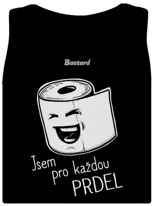 Prdel dámské tílko klasické Black