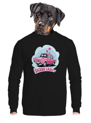 unisex mikina bez kapuce
