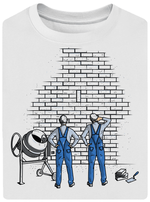 Zedníci unisex tričko oversized White