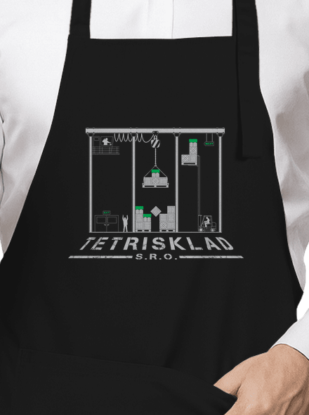 Tetrisklad zástěra Black