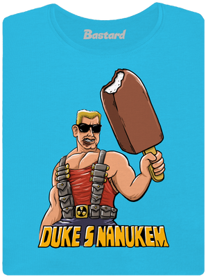 Duke s nanukem dámské tričko s lemem Blue Atol