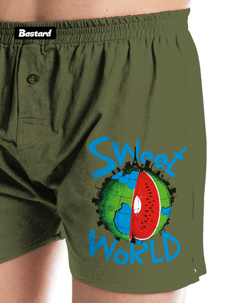 Sweet World pánské trenky Khaki