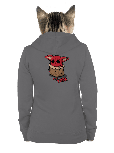 Peri Yoda dámská mikina na zip Steel Gray