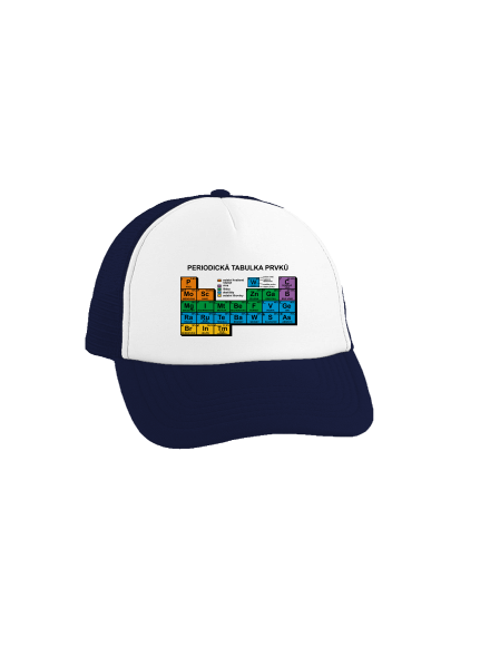 Periodická tabulka kšiltovka truckerka French Navy cap