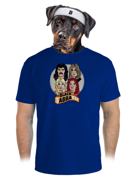 Black Abba pánské sportovní tričko Royal Blue Mal