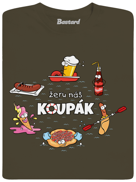 Český koupák pánské dlouhý rukáv Urban Khaki