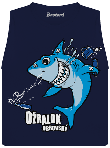 Ožralok dámské tílko volné Navy