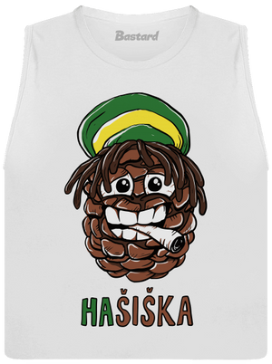 Hašiška dámské tílko volné White