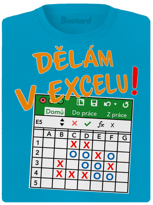 Dělám v Excelu dámské sportovní tričko Blue Atol