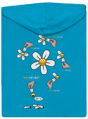 Má mě rád dámská mikina na zip Blue Atol