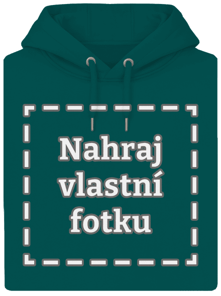 Vlastní potisk unisex mikina premium Emerald Green