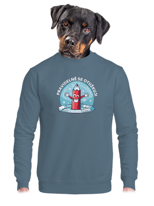 unisex mikina bez kapuce