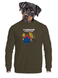 unisex mikina bez kapuce