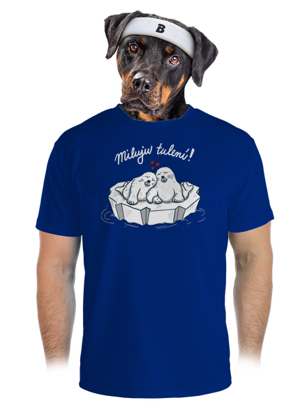 Miluju tulení pánské sportovní tričko Royal Blue Mal
