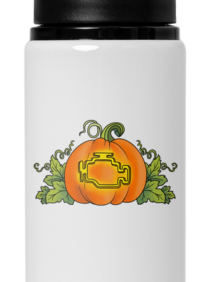 Strašidelný Halloween lahev na vodu White