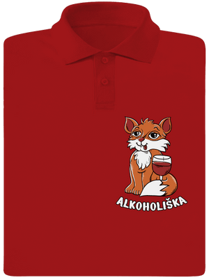 Vínová Alkoholiška pánská polokošile Red Mal