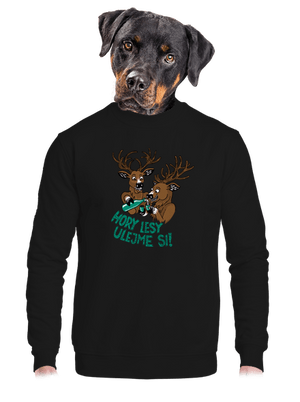 unisex mikina bez kapuce
