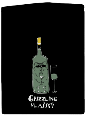 Grizzling Vlašský pánská mikina na zip Black