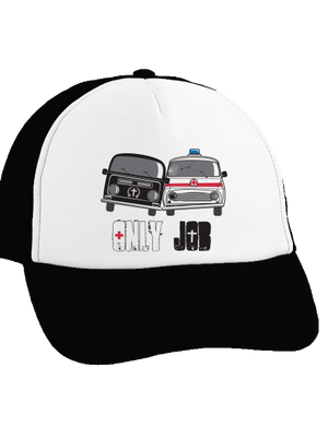 Konkurence kšiltovka truckerka Black cap