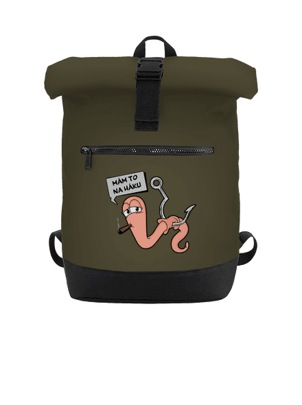 Na háku batoh Military Green
