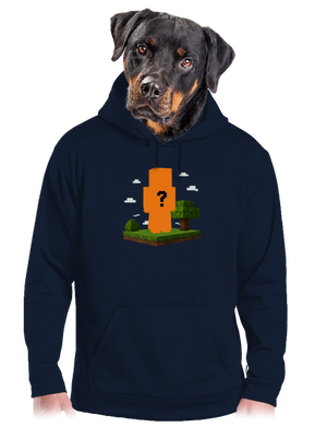 Minecraft z vlastní fotky pánská mikina klokanka Navy