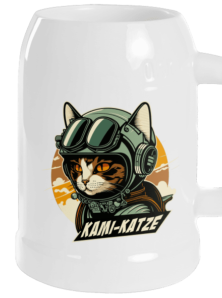 Kami-Katze půllitr White