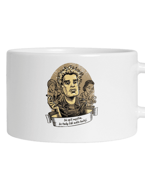 B14: Samotáři hrnek makronka White