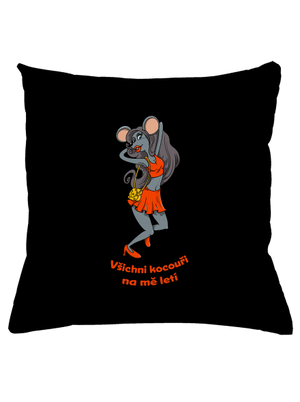 Myška polštář Black