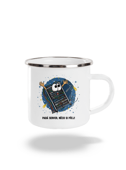 Padá server plecháček White